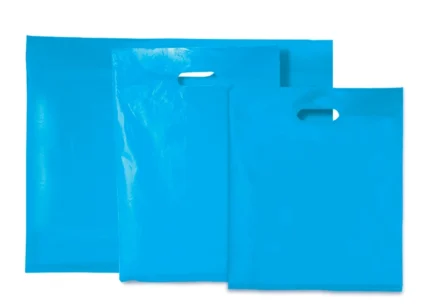 Plastic Carrier Bags – Eco Friendly – Sky Blue Carrier Bags